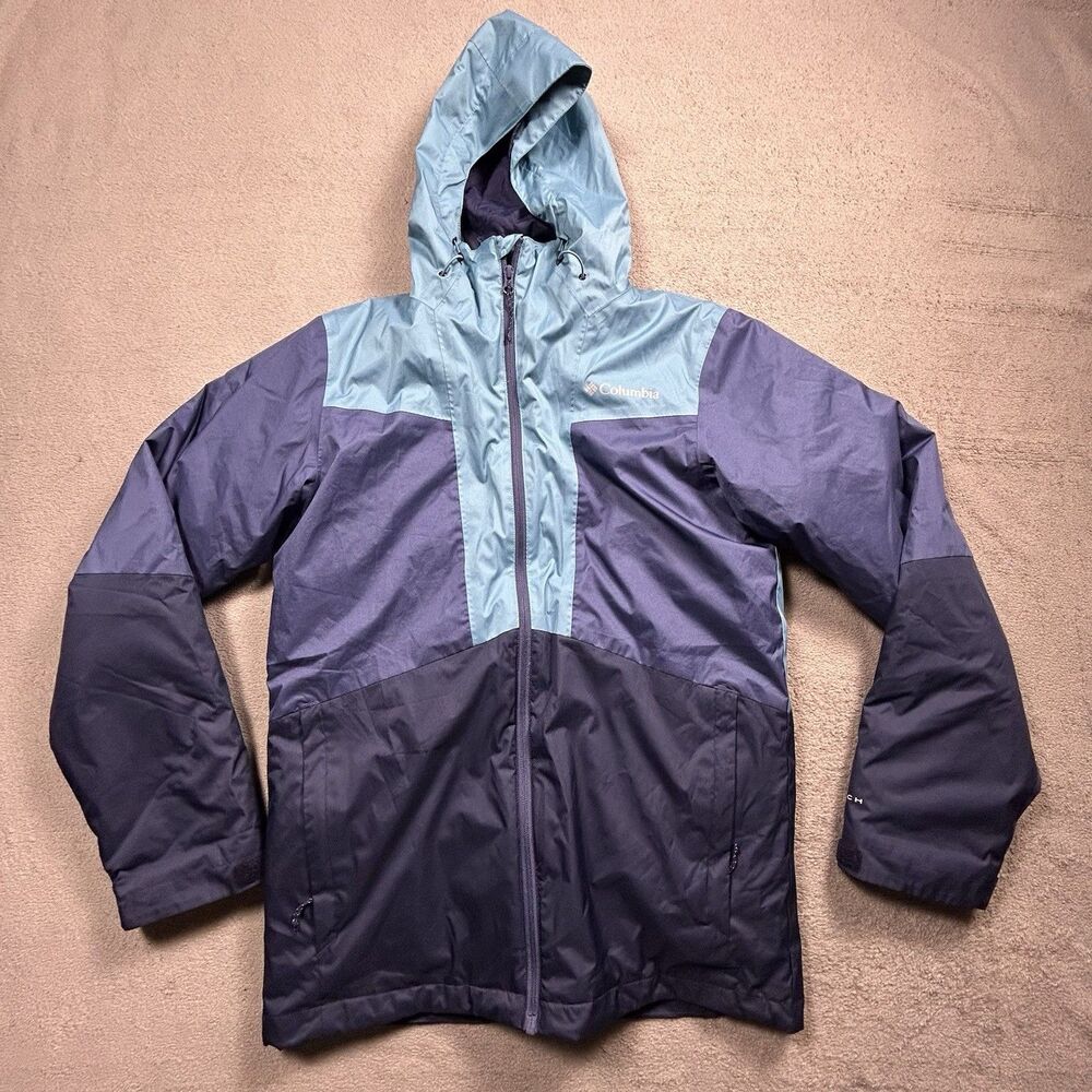Columbia 3-in-1 Interchange Bugaboo Jacket Women's S Blue Omni-Tech Omni-Heat